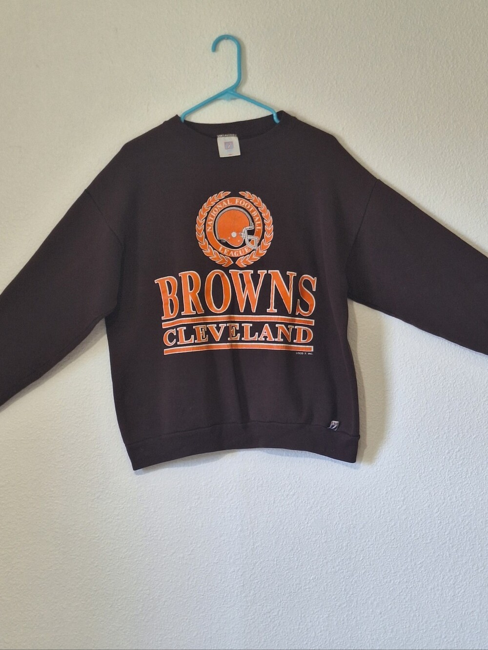 Vintage 90s Cleveland Browns Logo 7 Heavy Weight Sweatshirt Crewneck Men's Large